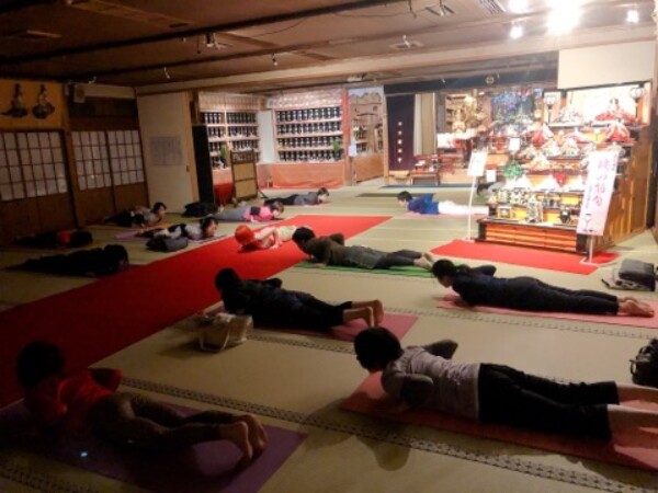 本日、寺ヨガを開催サムネイル